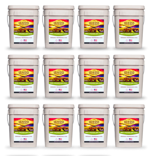 Protein Booster Bucket - 12 Pack - Emergency Survival Food Kit
