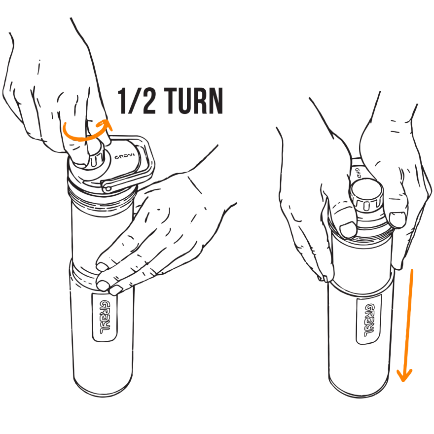 UltraPress 16.9 oz. Water Filtration Bottle