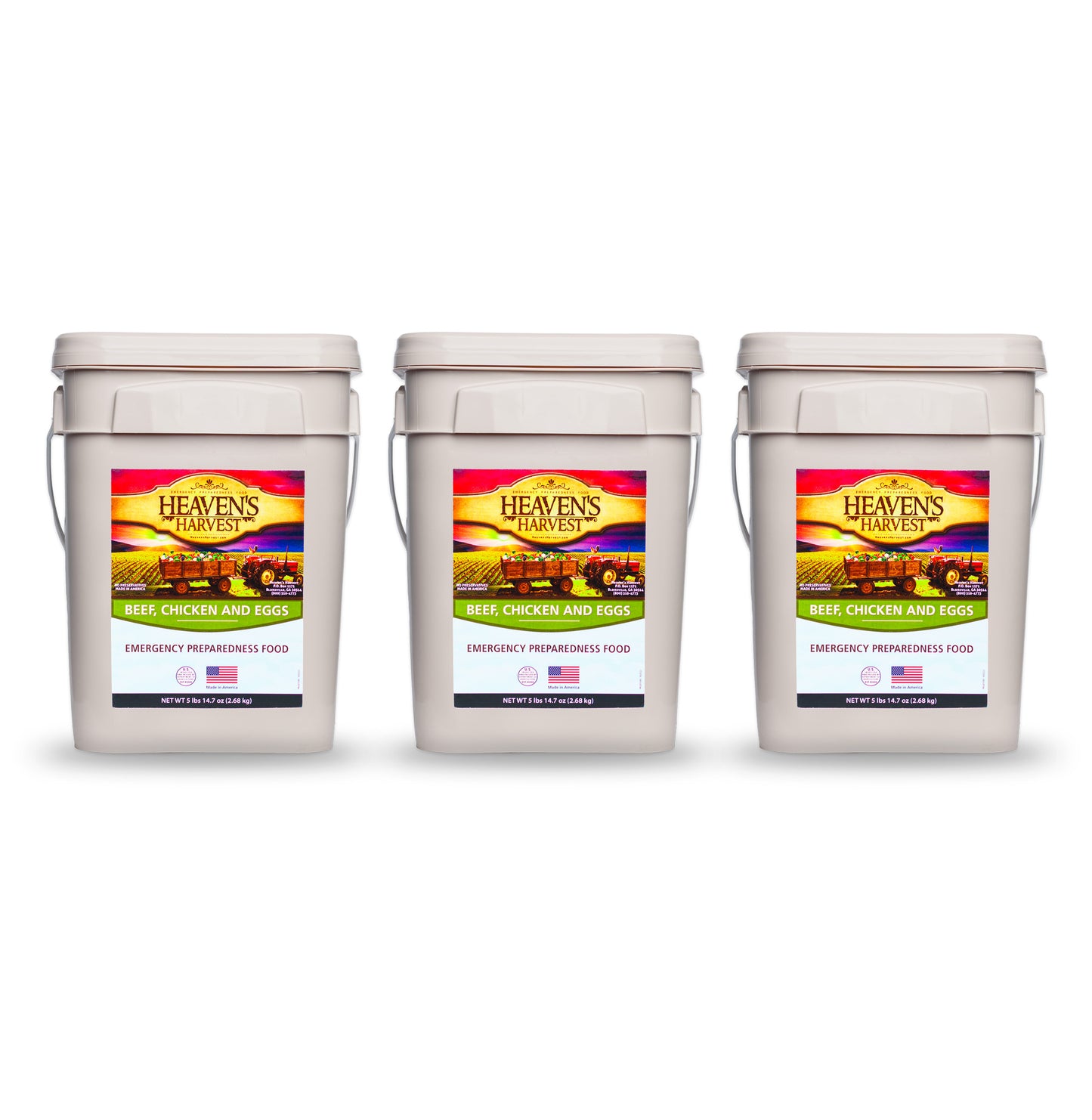 Protein Booster Bucket - 3 Pack - Emergency Survival Food Kit