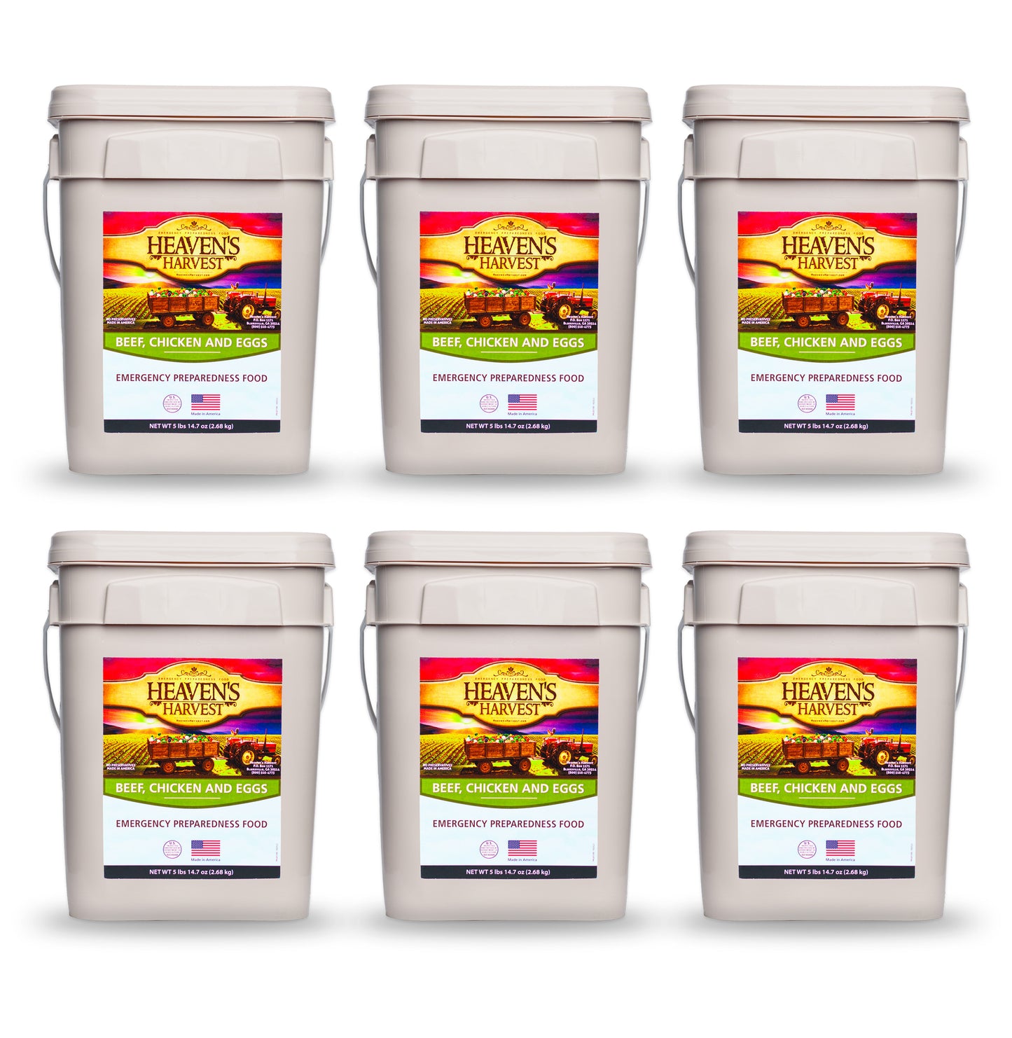 Protein Booster Bucket - 1 Person 1 Month - 132 Serving - Emergency Survival Food Kit
