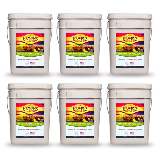 Protein Booster Bucket -  6 Pack - Emergency Survival Food Kit