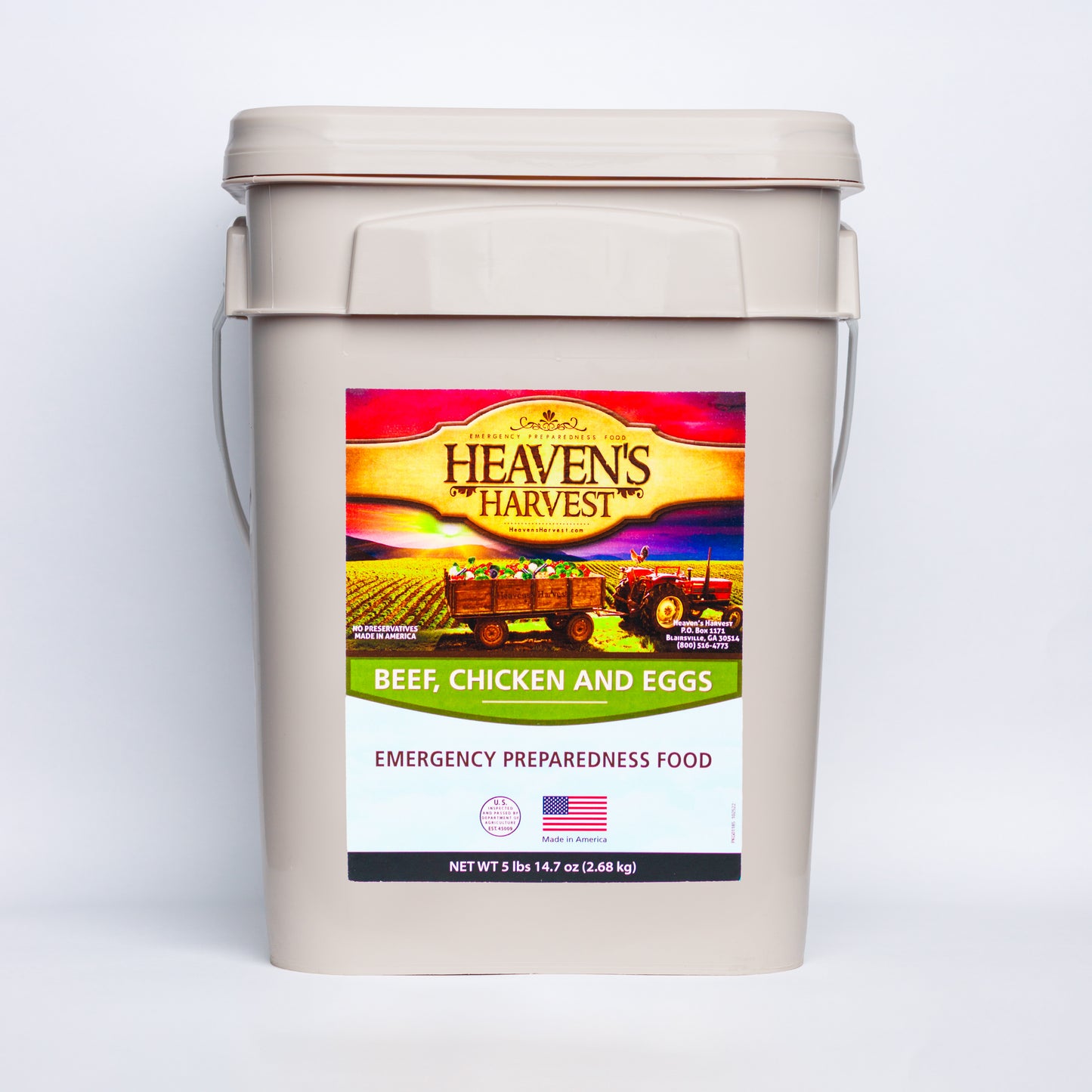 Protein Booster Bucket - 1 Person 1 Month - 132 Serving - Emergency Survival Food Kit