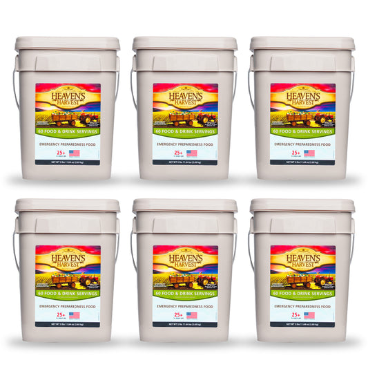 6 Week Kit -Starter Food & Drink Bucket - Emergency Survival Food Kit
