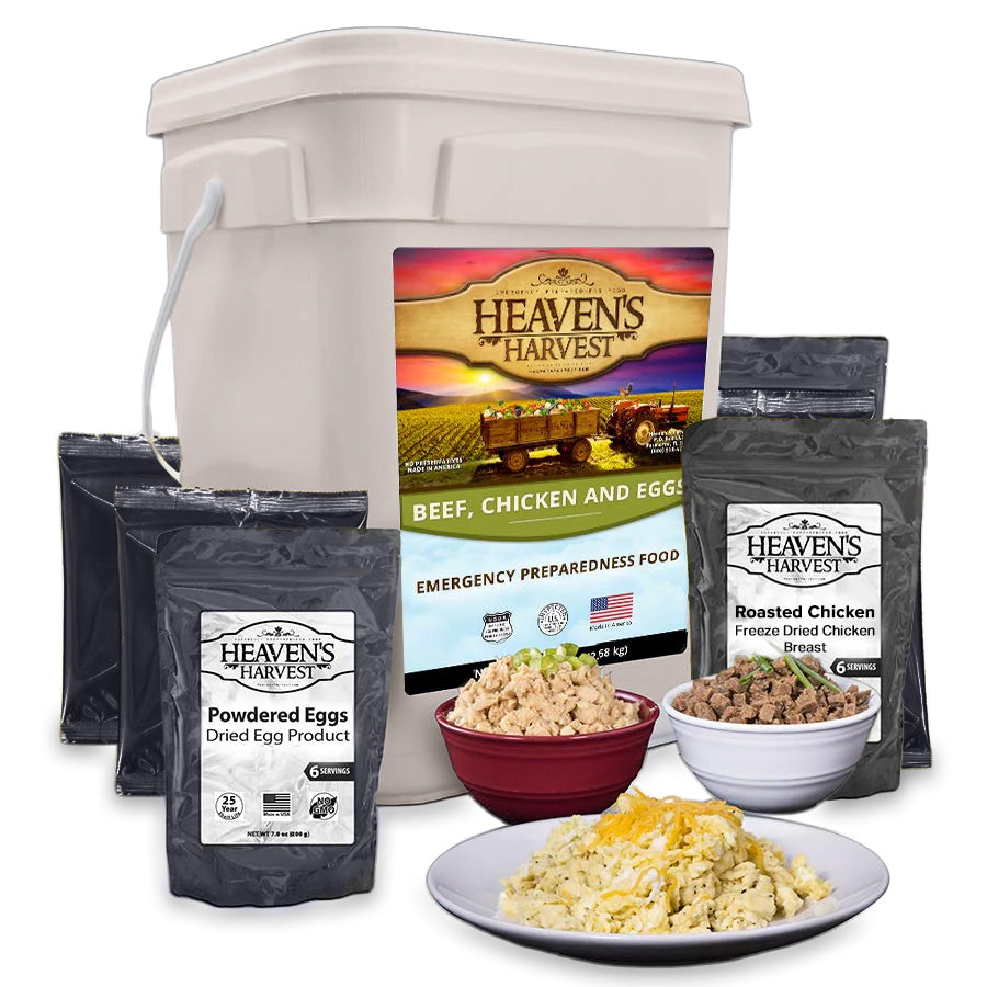 Protein Booster Bucket - 1 Person 1 Month - 132 Serving - Emergency Survival Food Kit