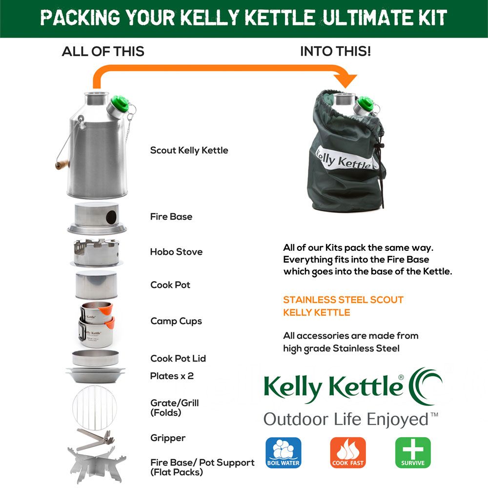 Ultimate "Scout" Kit, Kelly Kettle